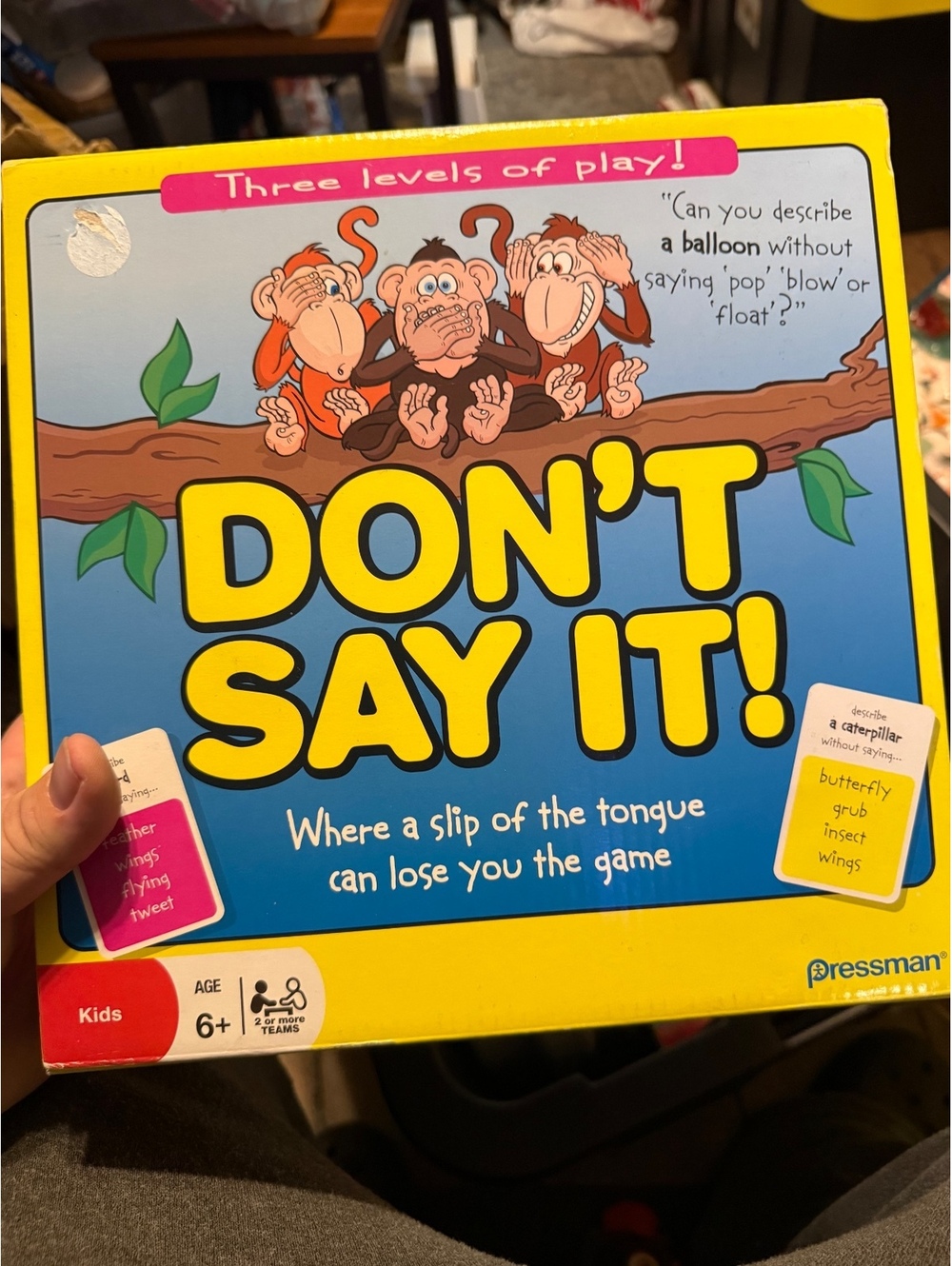 Don't Say It! Board Game by Pressman for Kids Age 6+